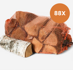 Berken Brandhout 90 Zakken (22L) – Ovengedroogd – Meteen Stookbaar – Gratis Levering – BrandhoutXL