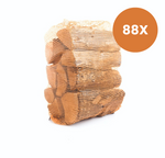 Eiken Brandhout 90 Zakken (22L) – Ovengedroogd – Meteen Stookbaar – Gratis Levering – BrandhoutXL